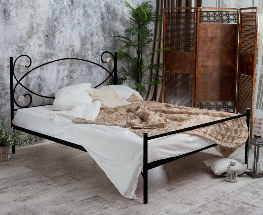 Двуспальные, Кованая кровать Виктория 1.4 с одной спинкой