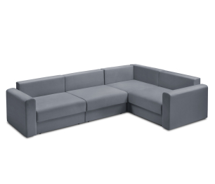 Диван угловой Мэдисон Лонг со спальным местом, микровелюр