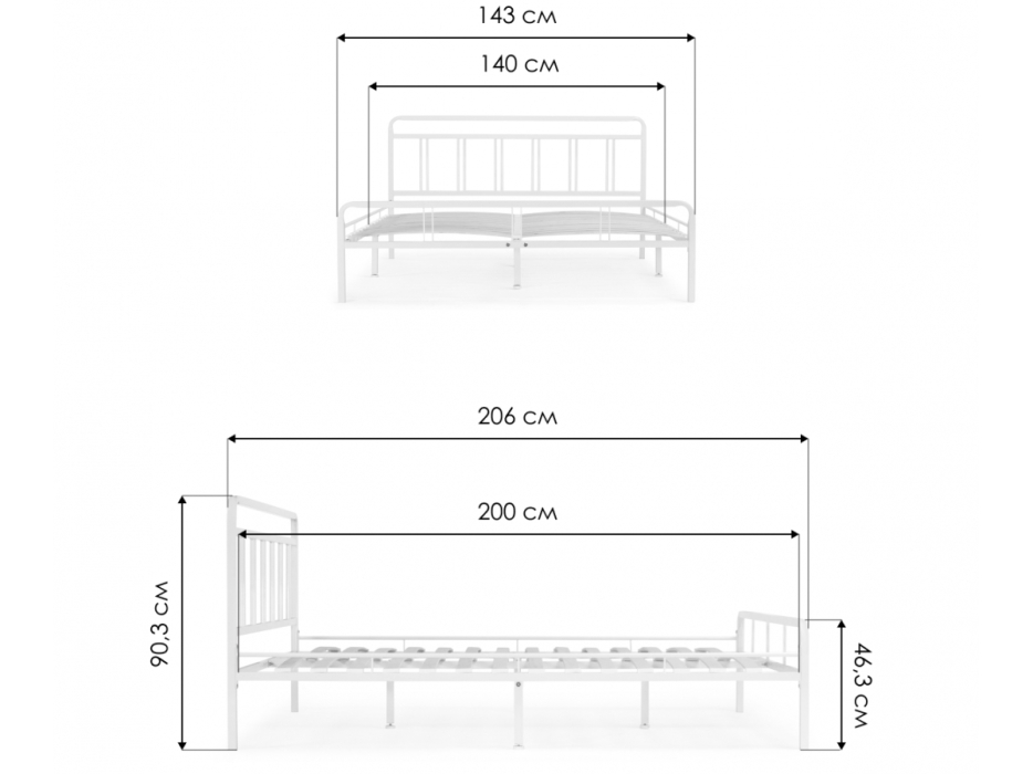 Кровати 140х200, Кровать Рейк 140х200