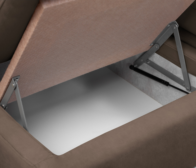 Диваны угловые в гостиную, Диван угловой модульный Борнео со спальным местом, велюр