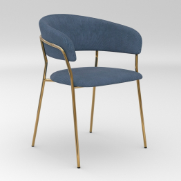 Стул Whispered Fusion вельвет, золотой