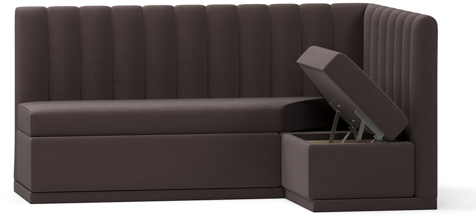 Диваны угловые, Кухонный угловой нераскладной диван Кафф, велюр