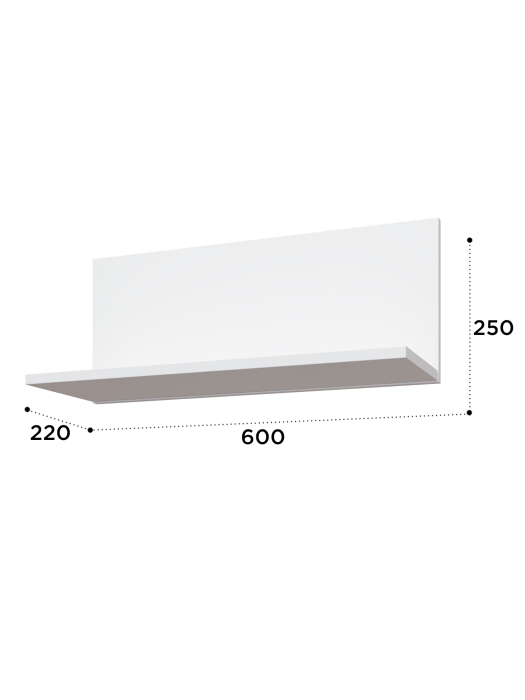Настенные полки, Полка Эмилия ЭЛ-8