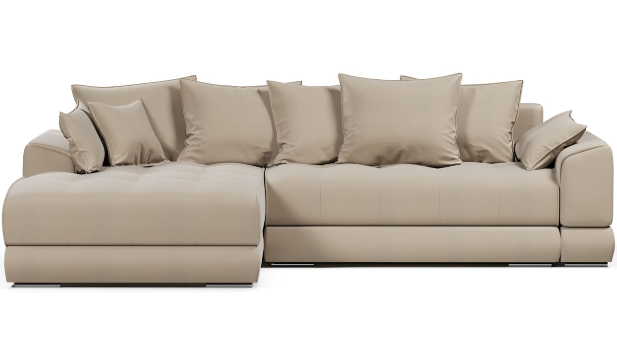 Диваны угловые в гостиную, Диван-кровать угловой еврокнижка Модерн Nordkisa,велюр