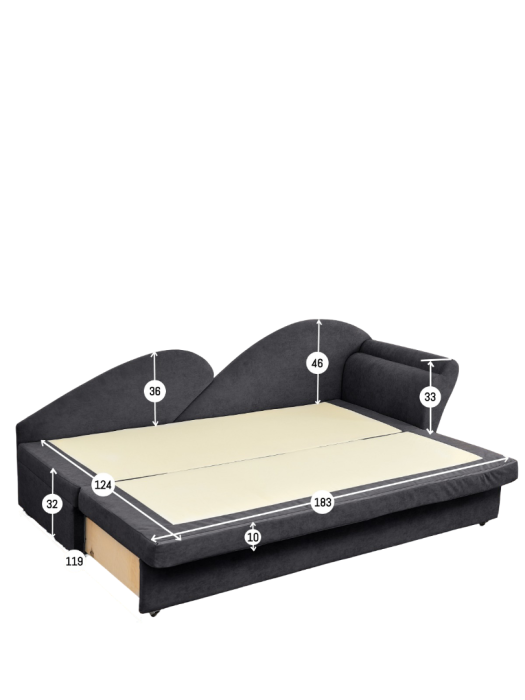 Диваны угловые кухонные, Диван 2212 правый угол