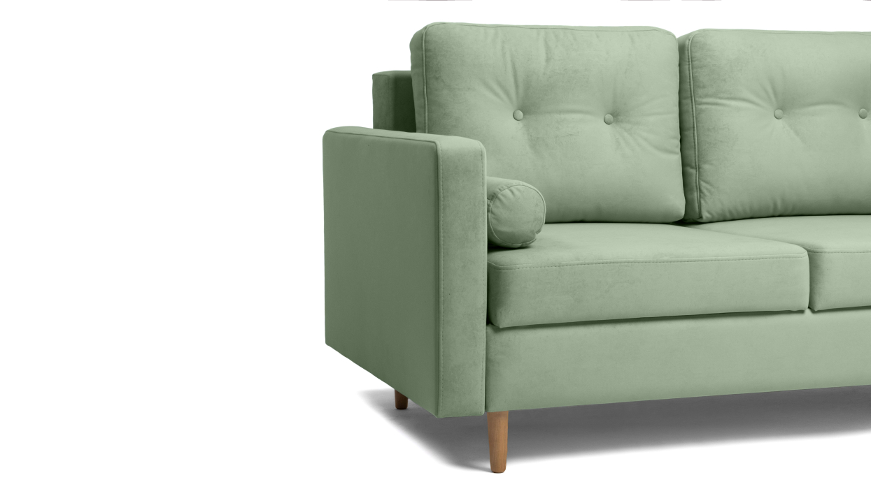 Диваны прямые кухонные, Диван Lucas 140, велюр