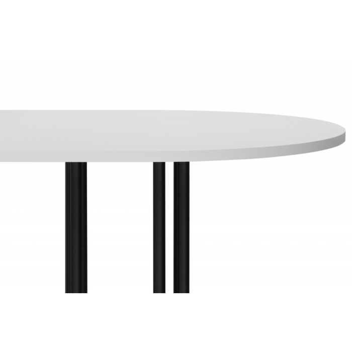 Обеденные столы, Стол Хьюго О 180 х 90 (черные ноги)