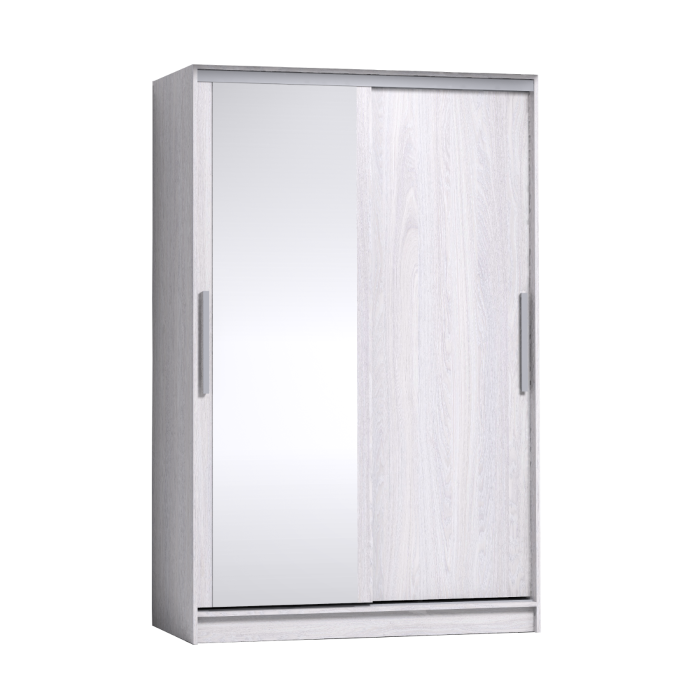 Шкафы-купе 2-х дверные, Шкаф-купе 2-дв  Strike 1350 зеркало/лдсп  (в2105*ш1350*г595)
