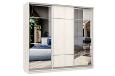 Шкафы-купе 3-х дверные, Шкаф-купе Премьер Лайт 59 (11;08;11) трехдверный