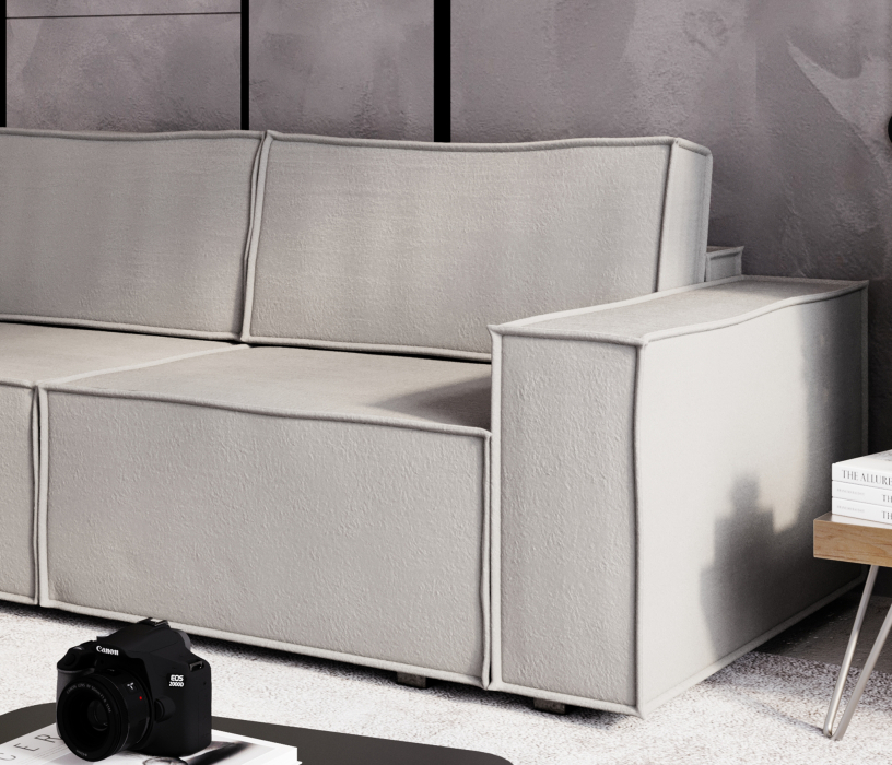 Диваны с ящиком для белья, Диван-кровать Лофт, велюр