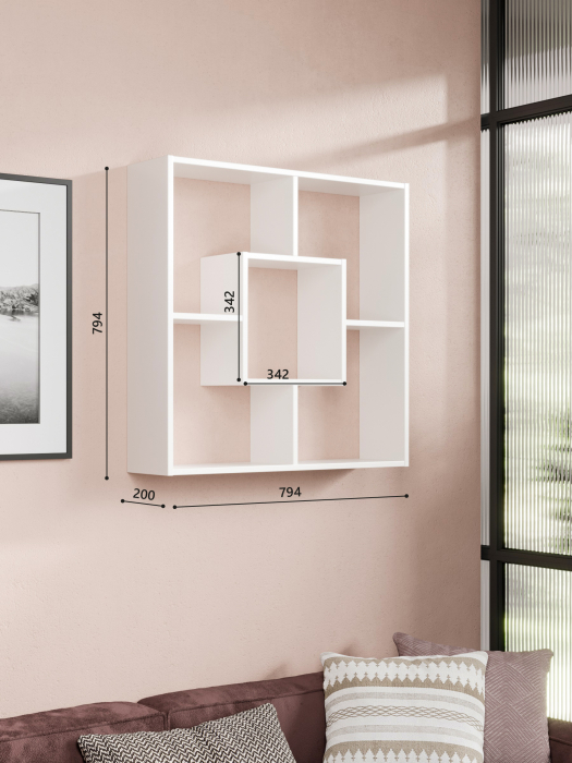 Настенные полки, Полка навесная Классика 04