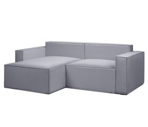 Диван угловой Чикаго со спальным местом, микровелюр