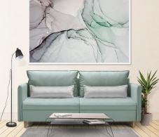 Диваны прямые, Диван кровать Оливер 160, микровелюр