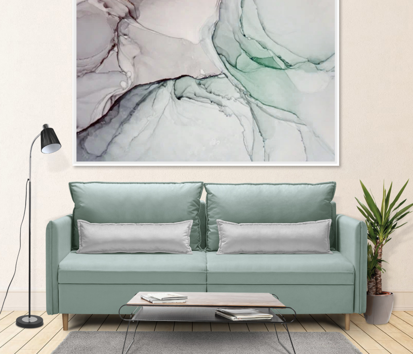 Диваны прямые, Диван кровать Оливер 160, микровелюр