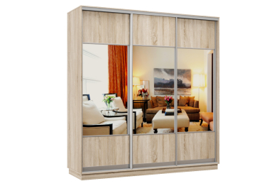 Шкаф-купе Премьер Лайт 23 (05;05;05) трехдверный