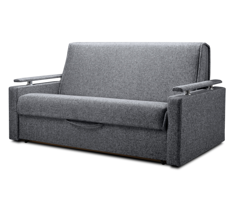 Диваны с ящиком для белья, Диван аккордеон прямой со спальным местом 90, рогожка