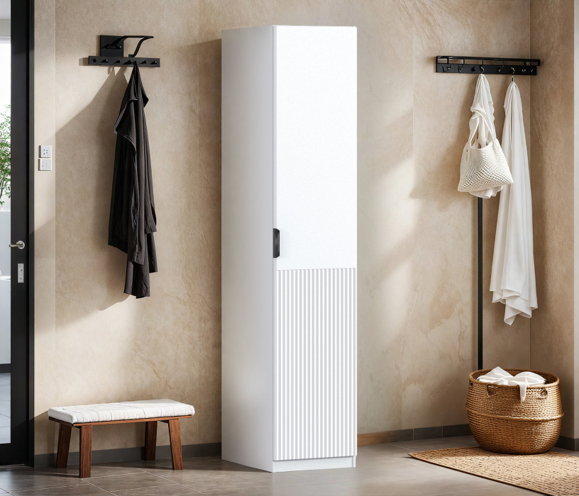 Для одежды, Шкаф однодверный Макс 500 мм, вариант №5 (ЛДСП/МДФ)