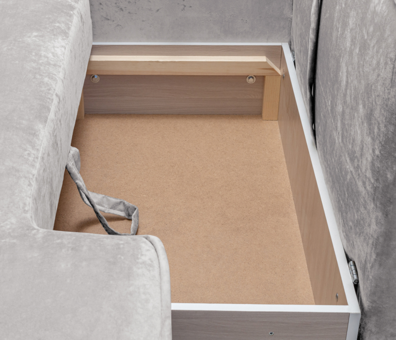 Диваны еврокнижки, Диван угловой "Бали"со спальным местом, микровелюр