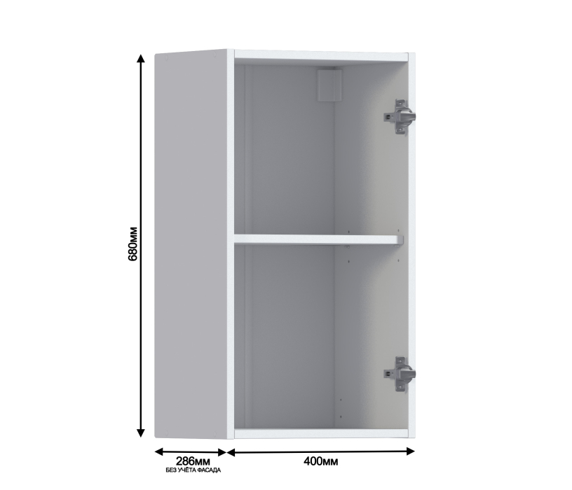 Кантри, Кантри шкаф 40 навесной с фасадом
