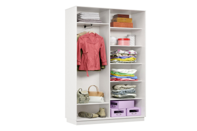 Шкаф-купе Премьер МИНИ 01 (01ЗГ;01ЗГ) фасады зеркало графит/двухдверный/Профиль чёрный муар