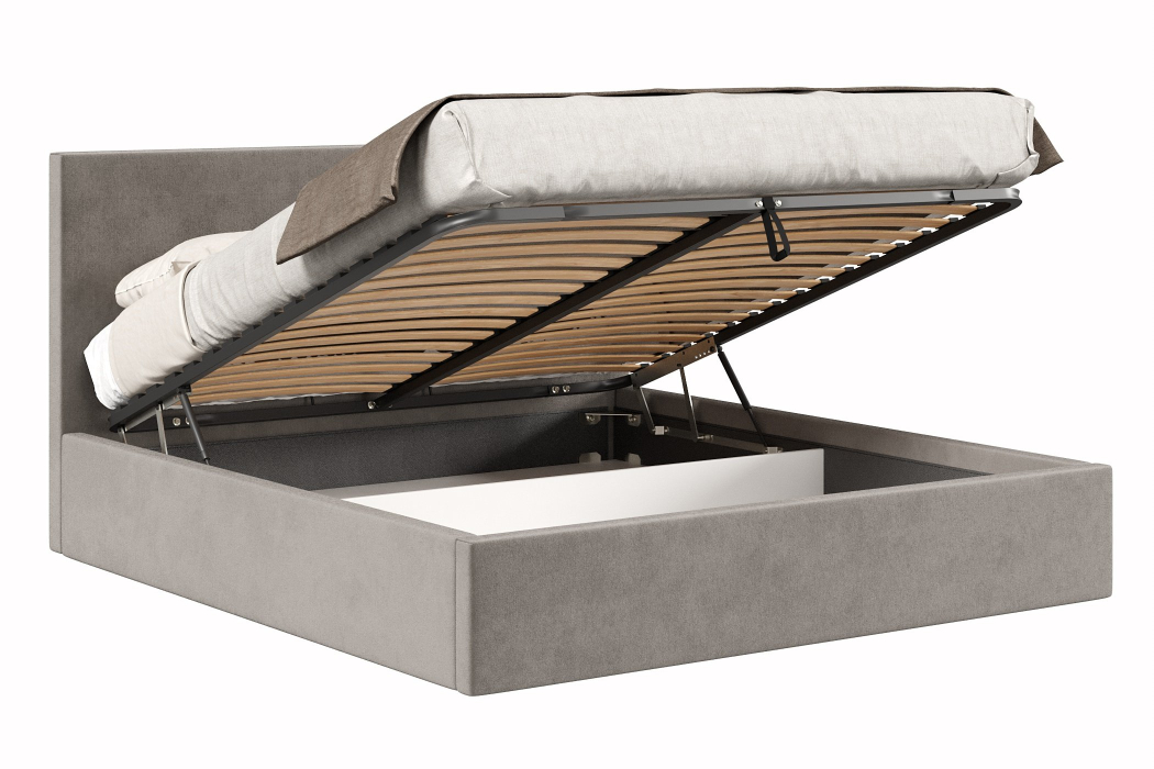 Мягкая кровать, Кровать Парма 1800 с подъёмным механизмом, велюр