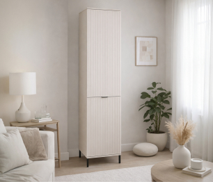 Шкаф-пенал Турин СБ-3568 Кашемир серый/МДФ Кашемир