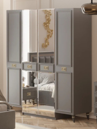Шкаф в спальню 4х дверный Валенсия (золото)