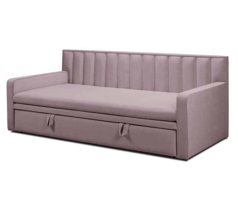 Мягкая кровать, Кровать тахта Манхэттен НПБ 1600, микровелюр