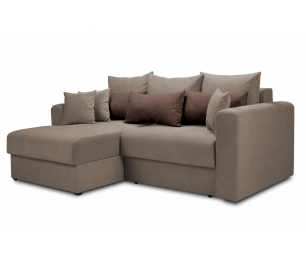 Диван угловой еврокнижка со спальным местом Мэдисон, микровелюр