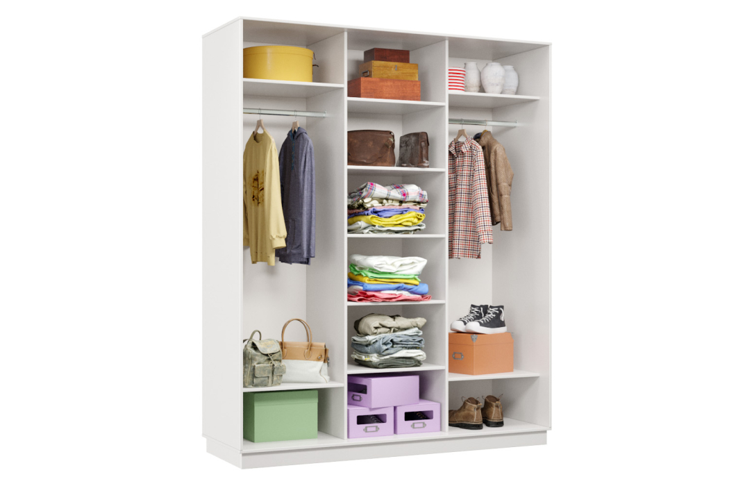 Шкафы-купе 3-х дверные, Шкаф-купе Премьер Лайт 28 (11;08;11) трехдверный