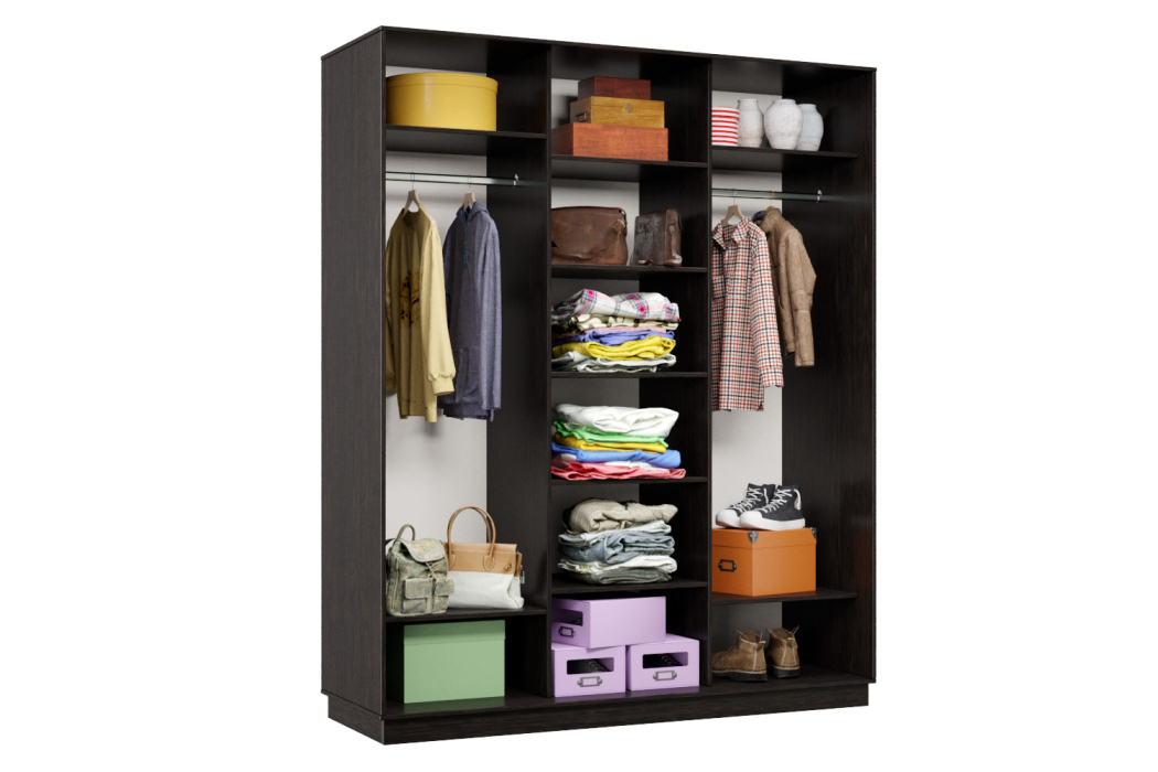 Шкафы-купе 3-х дверные, Шкаф-купе Премьер Лайт 26 (11;11;11) трехдверный