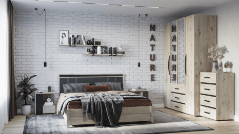 Модульная система Nature (модуль 307) Кровать Люкс 1600+орт.осн