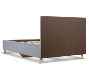 Кровать с мягкий изголовьем Адель 1,2, микровелюр