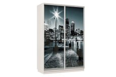 Шкафы-купе, Шкаф-купе Премьер Лайт 01 Мини Ф-1356 двухдверный