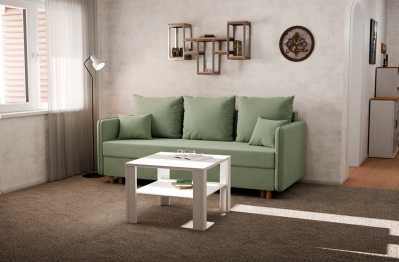 Прямой диван Санти,еврокнижка,велюр