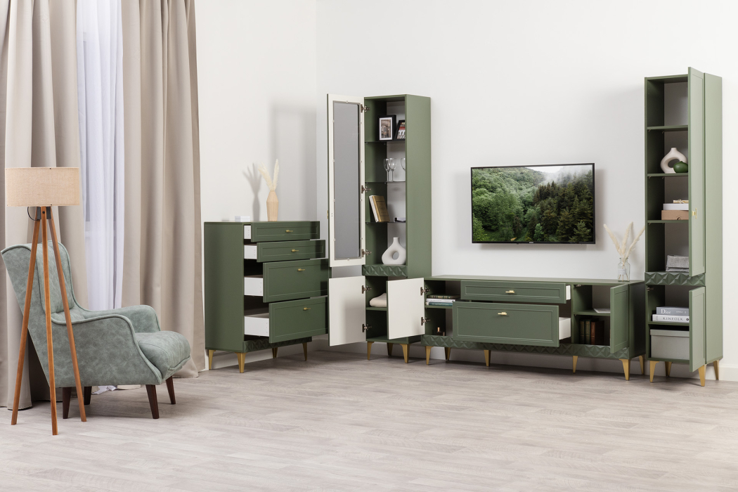 Стеклянные, Шкаф витрина Марион 16.397.01