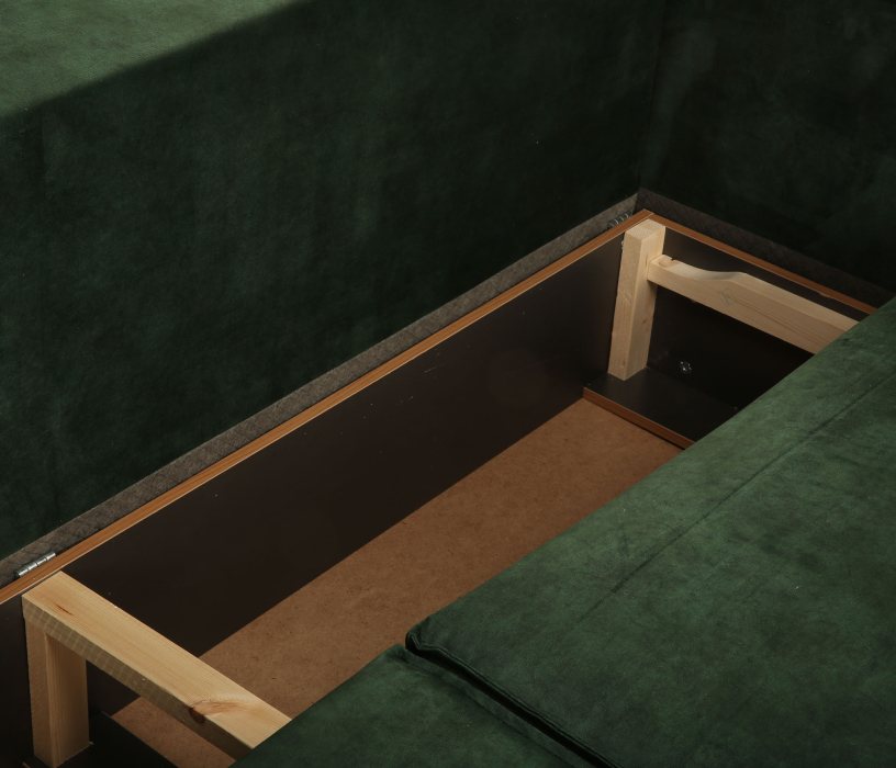 Диваны с ящиком для белья, Диван-кровать Лофт, велюр