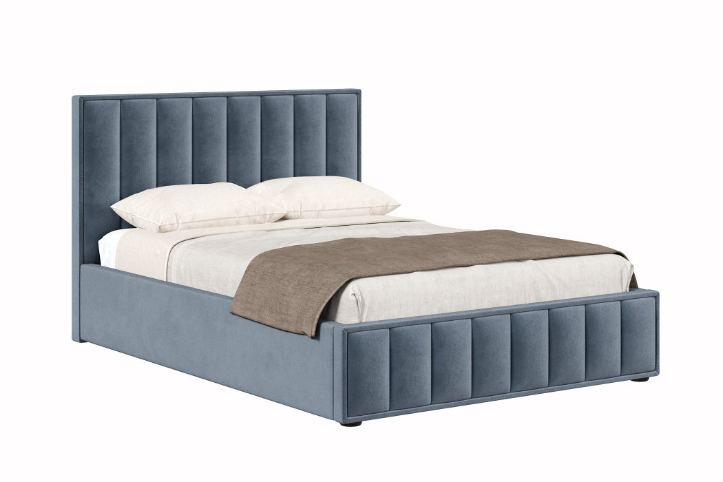 Мягкая кровать, Кровать Анкона 1400, велюр