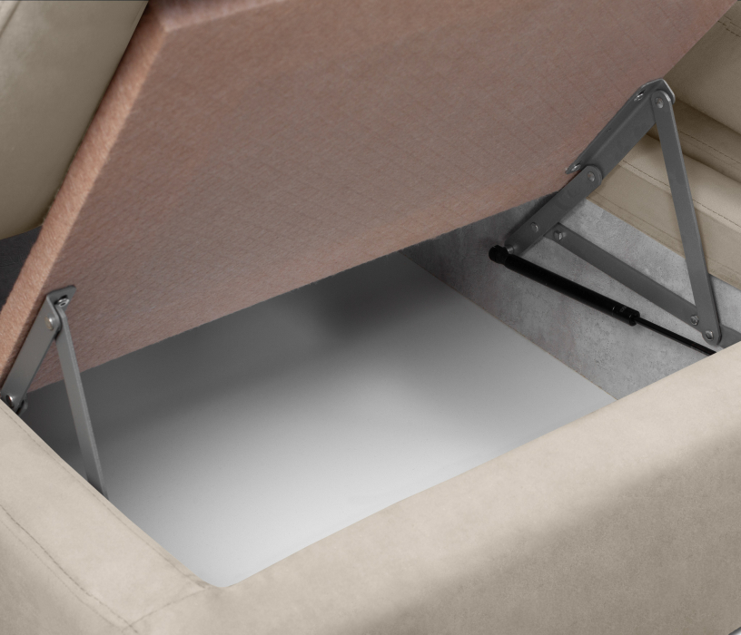 Диваны угловые в гостиную, Диван модульный Борнео со спальным местоп П-образный, велюр