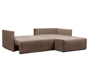 Диван еврокнижка угловой Чилетти, микровелюр