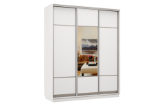 Шкафы-купе 3-х дверные, Шкаф-купе Премьер Лайт 42 (08;11;08) трехдверный