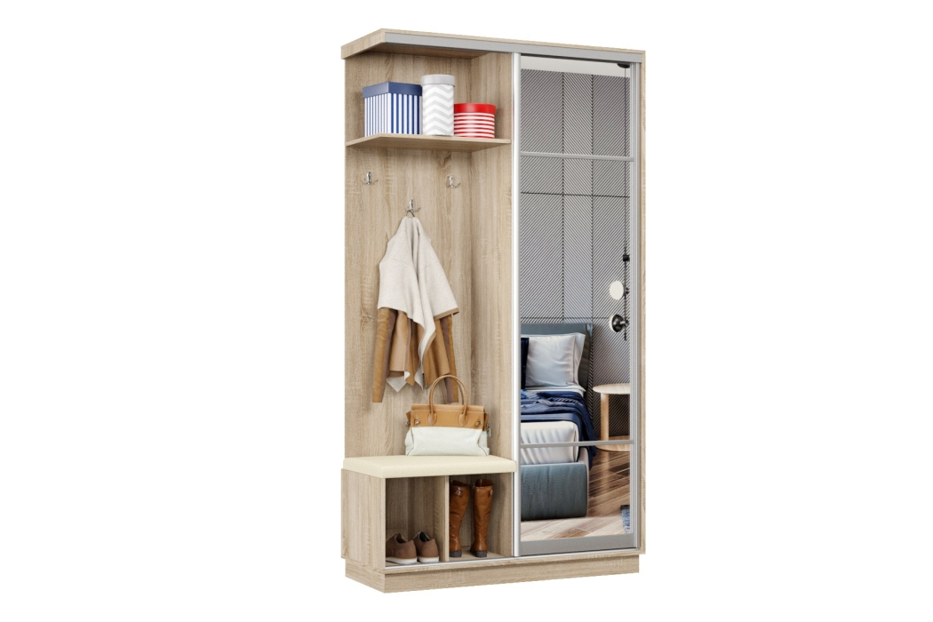 Прихожие, Прихожая Премьер 01 Лайт Мини 11 Левая Мягкая