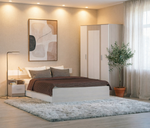 Уют СБ-2748/1 Тумба Авиньон,Белый/Белый