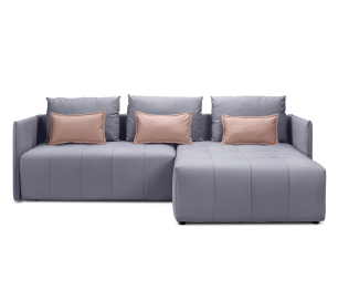 Диван еврокнижка угловой Чилетти, микровелюр