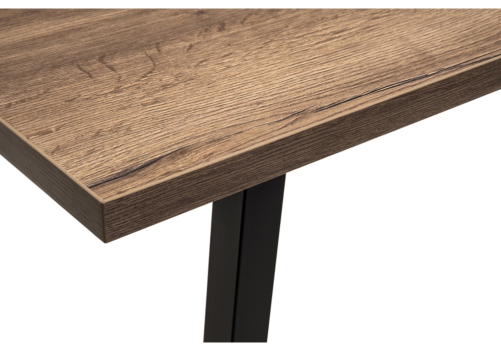 Обеденные столы, Стол деревянный Эльпатия 150 (черный матовый)