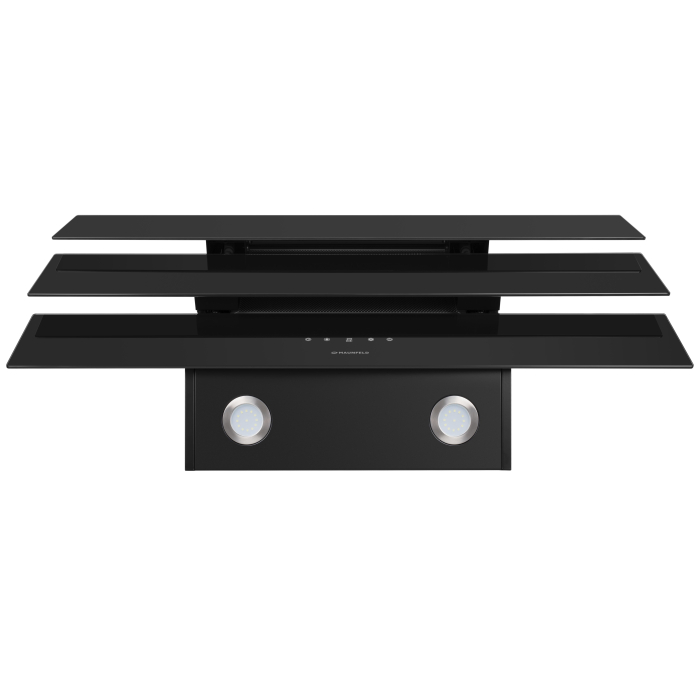 Вытяжки, Вытяжка MAUNFELD MANCHESTER LIGHT 90 черное стекло