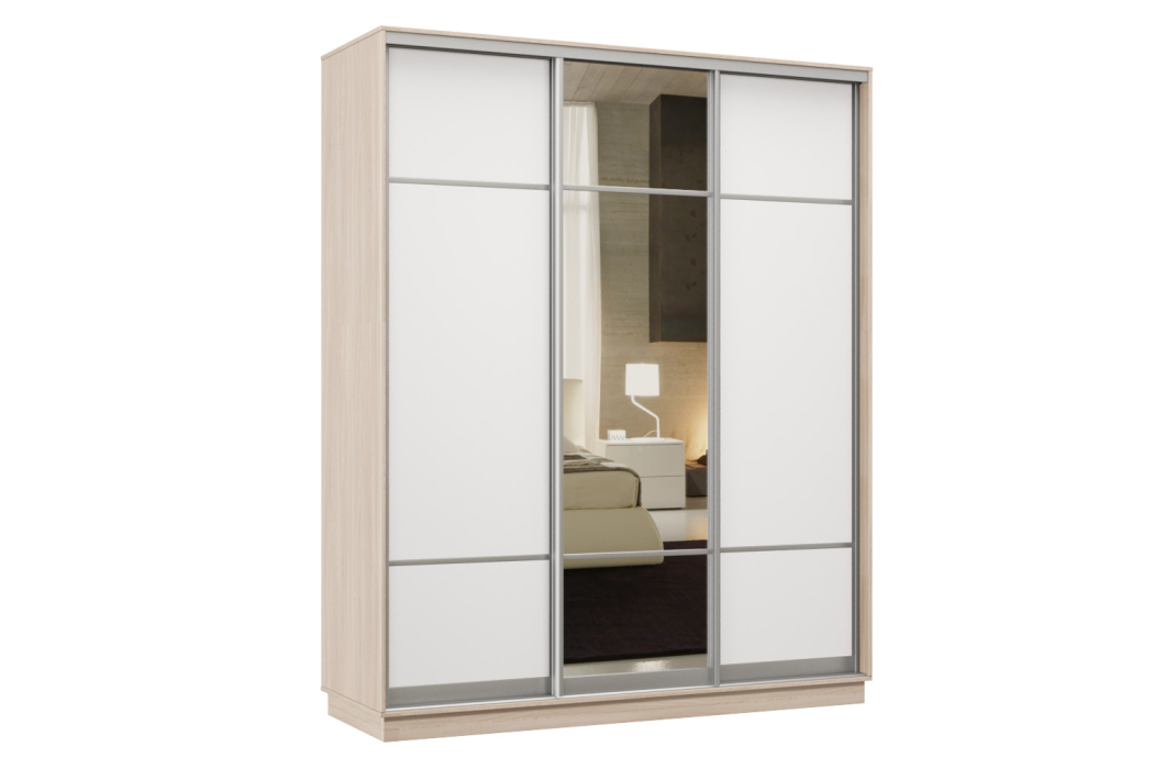 Шкафы-купе, Шкаф-купе Премьер Лайт 21 (08;11;08) трехдверный