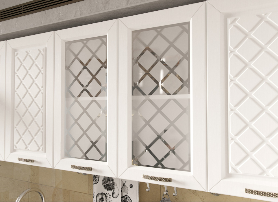 Кухня 2 метра, Кухня Агава 2,0 м Акация Белая МДФ