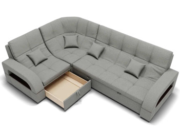 Модульный диван Майами-3,микровелюр,антивандальная и водостойкая ткань,венеция