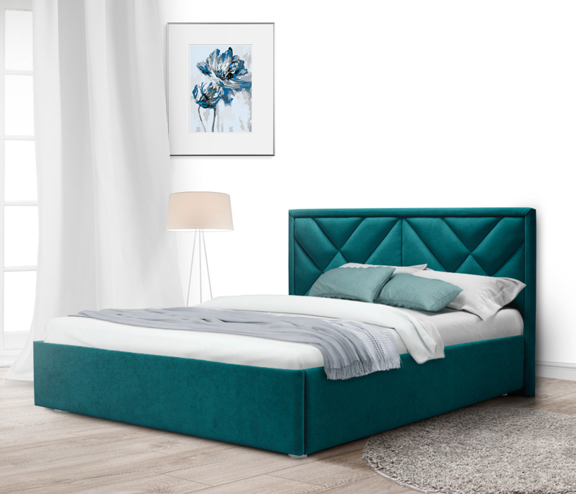 Мягкая кровать, Кровать с мягким изголовьем Сидней 180 с подъемным механизмом